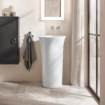 Раковина напольная Duravit White Tulip 2703500070 ⌀ 500 мм выпуск в пол цвет белый-фото4