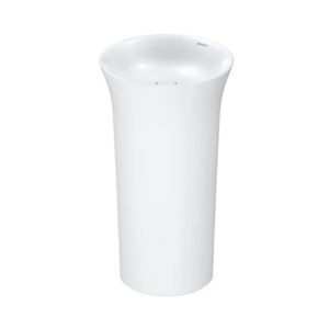 Раковина напольная Duravit White Tulip 2703500070 ⌀ 500 мм выпуск в пол цвет белый-фото1