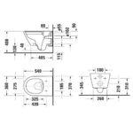 Подвесной унитаз чаша Duravit D-Code Rimless 29030900212 безободковая белый-фото2