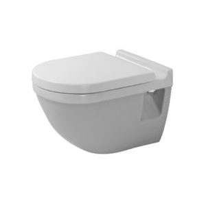 Унитаз подвесной Duravit Starck 3 42000900A1 чаша 2200090000 с сиденьем SoftClose 0063890000 белый-фото1