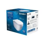 Унитаз подвесной Duravit Starck 3 42250900A1 чаша 2225090000 с сиденьем SoftClose 0063890000 белый-фото4