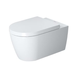 Унитаз подвесной Duravit ME by Starck Rimless 45290900A1 безободковый 2529090000 с сиденьем SoftClose 0020090000 белый-фото2
