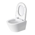 Подвесной унитаз компакт c сиденьем Duravit D-Neo 45880900A1 безободковый белый-фото4