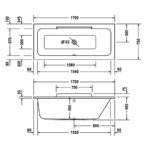 Ванна акриловая Duravit DuraStyle 170х75 700297000000000 прямоугольная-фото2