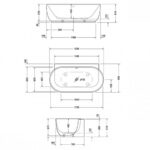 Ванна пристенная из композита Duravit Luv 180х95 700433000000000 цвeт белый-фото2