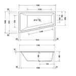 Ванна акриловая Duravit No.1 170х100 700508000000 левая-фото2