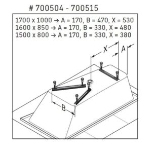 Ножки для ванн/поддонов Duravit 790100000000000-фото2