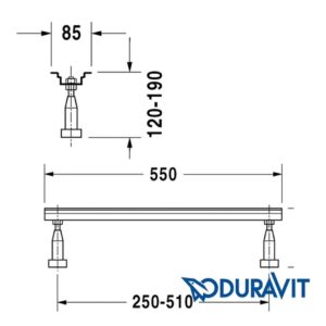 Ножки для ванн/поддонов Duravit 79100000000000-фото2