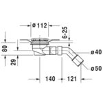 Сифон для поддона Duravit D-Code 791260000001000-фото2