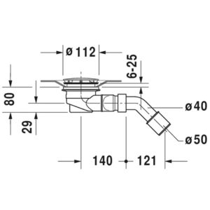 Сифон для поддона Duravit D-Code 791260000001000-фото2