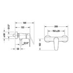 Смеситель для душа Duravit B.1 B14230000010 цвет хром-фото2