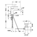 Смеситель для биде Duravit B.2 B22400001010 цвет хром-фото2