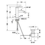 Смеситель для биде Duravit C.1 C12400001010 цвет хром-фото2