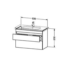 Тумба под раковину Duravit DuraStyle DS648202222 белый 930х610х448 мм-фото2