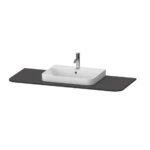 Столешница для тумбы Duravit Happy D.2 Plus HP031KM8080 1300×550 мм Graphit Super Matt-фото1