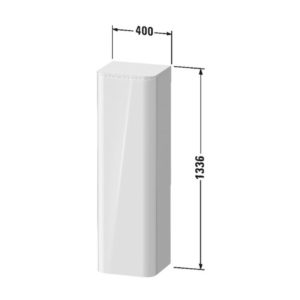 Шкаф высокий Duravit Happy D.2 Plus HP1261L9292 левый 400x360x1336 мм Stone Grey Satin Matt-фото2