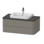 Тумба под столешницу с раковиной Duravit Happy D.2 Plus HP497109292 1000x550x408 Stone Grey Satin Matt-фото1