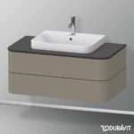Тумба под столешницу с раковиной Duravit Happy D.2 Plus HP497109292 1000x550x408 Stone Grey Satin Matt-фото3