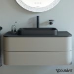 Тумба под столешницу с раковиной Duravit Happy D.2 Plus HP497109292 1000x550x408 Stone Grey Satin Matt-фото5