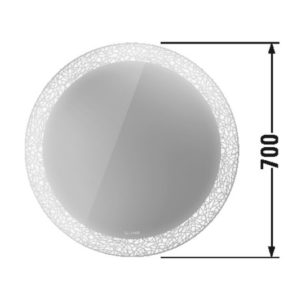 Зеркало с подсветкой Duravit Happy D.2 Plus HP7480G0000 ⌀700 мм декор Organic-фото2