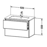 Тумба под раковину Duravit L-Cube LC624102222 белый глянцевый 820х481х550 мм-фото2