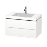 Тумба с раковиной Duravit L-Cube LC6927O1818 белый матовый 800х480х500 мм-фото1
