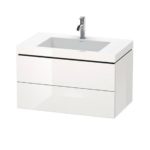 Тумба с раковиной Duravit L-Cube LC6927O2222 белый глянцевый 800х480х500 мм-фото1