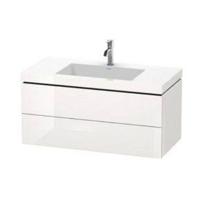 Тумба с раковиной Duravit L-Cube LC6928O2222 белый глянцевый 1000х480х500 мм-фото1