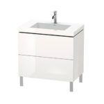 Тумба с раковиной Duravit L-Cube LC6937O2222 белый глянцевый 800х480х698 мм-фото1