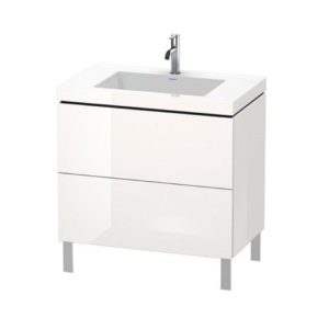 Тумба с раковиной Duravit L-Cube LC6937O2222 белый глянцевый 800х480х698 мм-фото1