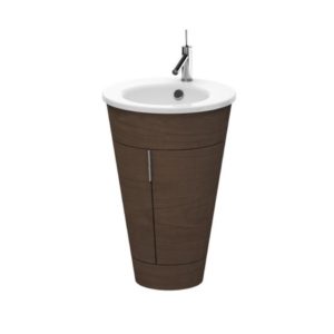Тумба под раковину Duravit Starck 1 S1952001313 американский орех натуральный шпон 560х825х600 мм-фото1