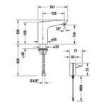 Смеситель для раковины Duravit Sensor 1 SE1090007C10 электронный хром-фото2
