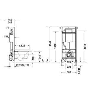 Инсталляция для подвесного унитаза Duravit DuraSystem WD1013000000-фото2