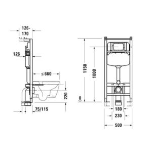 Инсталляция для подвесного унитаза Duravit DuraSystem WD1029000000-фото2