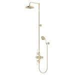 Душевой комплект верхний душ 230 термостат SV3S GOLD Burlington Avon цвет золото_аксессуар в классике