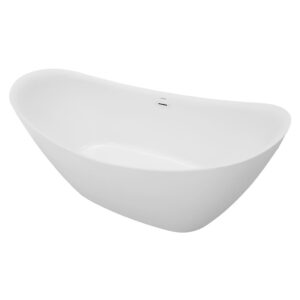 Ванна акриловая свободностоящая Azario GARDENIA Matt 1700х770х720 комплект. белый матовый AZ-6608M-фото2