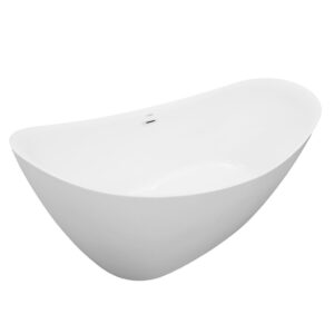 Ванна акриловая свободностоящая Azario GARDENIA Matt 1700х770х720 комплект. белый матовый AZ-6608M-фото1