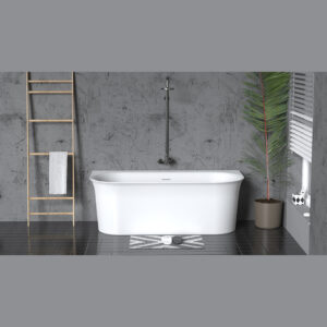Ванна акриловая Azario Alba 1500x800x600 отдельностоящая-пристенная комплект AZ-8695-1.5-фото2