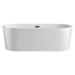 Ванна акриловая Azario BRISTOL 1600х800х580 отдельностоящая комплект цвет белый BRI16080-фото2
