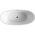 Ванна акриловая Azario GLASGOW 1700х800х665 отдельностоящая комплект цвет белый GLA16778-фото2
