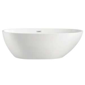 Ванна акриловая Azario LEEDS 1685х840х580 отдельностоящая комплект цвет белый LEE17085-фото2
