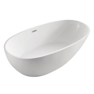 Ванна акриловая Azario LEEDS 1685х840х580 отдельностоящая комплект цвет белый LEE17085-фото1